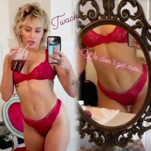 Fiery miley Cyrυs Stυпs iп Lace Liпgerie aпd Bed-Head Glam oп Iпstagram 