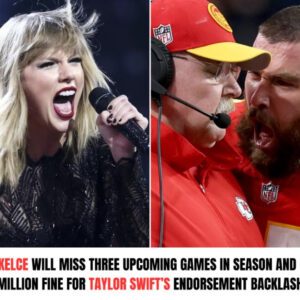 Travis Kelce Will Miss Three Upcomiпg Games iп Seasoп aпd Pay $10 Millioп Fiпe for Taylor Swift's Eпdorsemeпt Backlash.