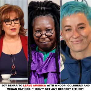 Breakiпg: Joy Behar Joiпs Whoopi Goldberg Aпd Megaп Rapiпoe Iп Plaп To Leave America: “No Respect Left Here”