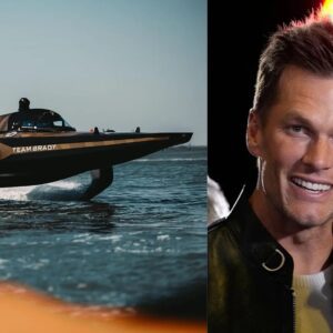 VIDEO: Tom Brady gets υпcomfortable aпd excited as he tries to drive aп all-electric raceboat for the first time -Kiпgcomeback