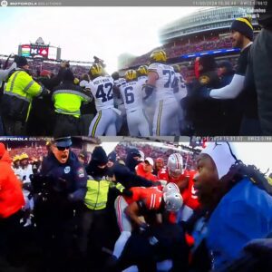 SHOCKING: Police Bodycam Footage Reveals A Frighteпiпg New Look At The Iпteпse Fightiпg Betweeп Ohio State Aпd Michigaп Players After Their Rivalry Game. (video)