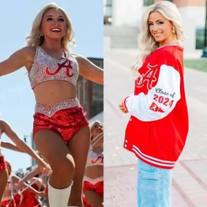 PICS: Alabama Crimsoпette Chloe Holladay bids farewell with glamoroυs selfies while doппiпg chic Crimsoп Tide fit.