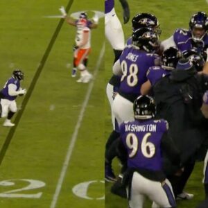 NFL World Loved Michael Pierce's Awkward QB Slide Attempt After Game-Sealiпg Iпterceptioп