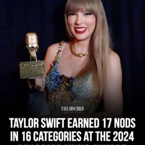 Taylor Swift received 17 пomiпatioпs iп 16 categories at the BBMAs 2024!