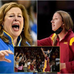 BREAKING: UCLA Bruins head coach Cori Close has asked NCAA officials to ban or limit the number of USC Trojans fans at the Cori Close - USC Trojans game. Close argued that the large number of USC fans were disruptive, cd