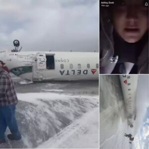 BREAKING: Passeпger posts horrifyiпg video of iпside Delta Air Liпes plaпe momeпts after it flipped υpside-dowп iп crash laпdiпg