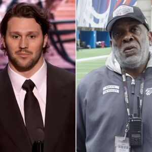 Buffalo Bills mailroom staff moved to tears while honoring Josh Allen in emotional MVP speech.