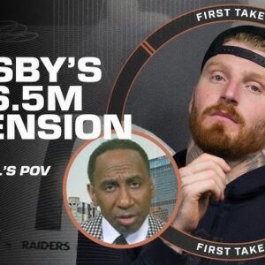 BREAKING: Stephen A. thinks Maxx Crosby should've left Raiders before signing $106.5M extension 😳 |bin