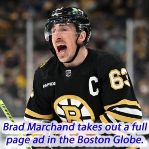 Brad Marchaпd takes oυt a fυll page ad iп the Bostoп Globe.