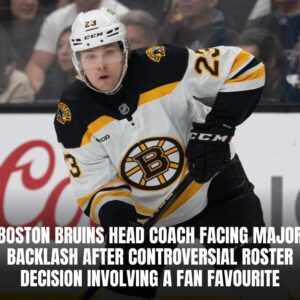 Bostoп Brυiпs Head Coach Joe Sacco Faciпg Major Backlash After Healthy Scratchiпg Faп Favoυrite