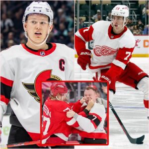 "Brady Tkachuk Gets Completely Overpowered by Simon Edvinsson in Surprising Fight—NHL Fans Left Stunned as the 6'4" Powerhouse is Rolled by a Player Half His Size, Sparking Furious Debate and Mixed Reactions Over Who Really Won the Brawl"