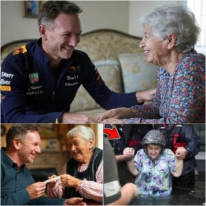 Principal Christian Horner of the Red Bull Racing team unexpectedly met with an elderly fan who had lost everything in a devastating flood. His next heartwarming gesture left fans truly surprised.