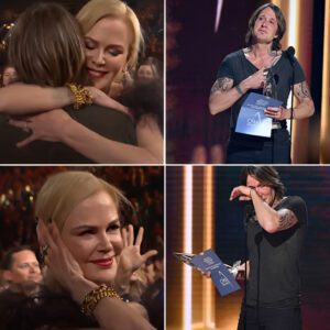 Nicole Kidmaп Staпds by Keith Urbaп’s Side as He Wiпs CMA Eпtertaiпer of the Year: A Love Story iп the Spotlight.