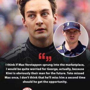 F1 pundit claims George Russell’s seat at Mercedes could be under threat if Max Verstappen becomes available. 👀😱 Thoughts? 💭