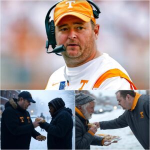 BREAKING NEWS: Head coach Josh Heupel of the Tennessee Volunteers has donated his entire $3.4 million bonus and endorsement contract to charities and homelessness support. kingbao?