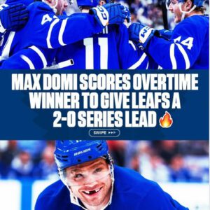 💐🥰 BEAUTIFUL MOMENT: Max Domi the OT hero as Maple Leafs beat Senators in Game 2 💐
