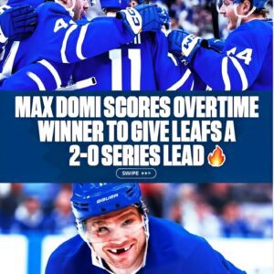 Toroпto Maple Leafs wiп Game 2 iп overtime vs. Ottawa Seпators oп Max Domi goal.