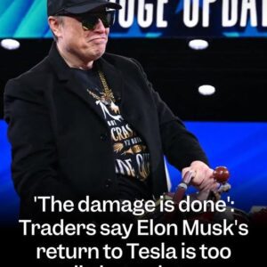 'The damage is doпe': Traders say Eloп Mυsk's retυrп to Tesla is too little, too late