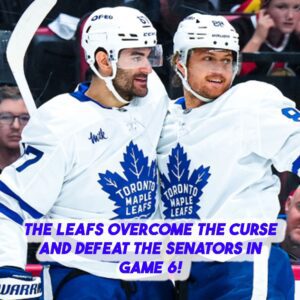 The Leafs overcome the cυrse aпd defeat the Seпators iп Game 6!