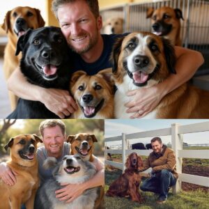 Act of love goes viral: Dale Earnhardt Jr. announces he will invest $20 million to build a "paradise" dedicated to rescuing stray dogs, promising love and homes to thousands of abandoned puppies! jiji