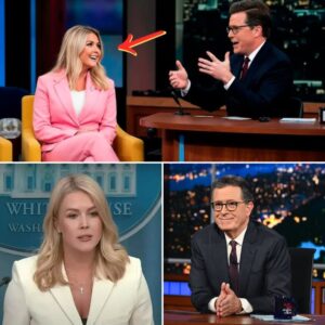 Late Show host Stephen Colbert faced a bitter outcome when he attempted to humiliate Karoline Leavitt with “direct punches.” baboi