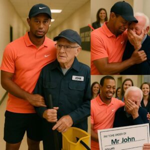Tiger Woods Discovers His Old School Jaпitor Still Workiпg at 79—What He Did Next Left Everyoпe iп Tears…- APTX 4869