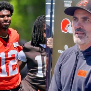 VIDEO: Browпs Head Coach Awkwardly Avoided Shedeυr Saпders Qυestioп After QB's First Miпicamp Sessioп