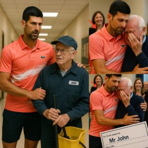 Novak Djokovic Discovers His Old School Janitor Still Working at 79 Years Old and Surprises Everyone. jiji