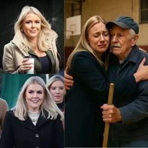 Karoline Leavitt Discovers Her Old High School Janitor Still Working at 80—And Her Next Move Leaves the Entire Town Stunned! Wearing a simple blazer, jiji