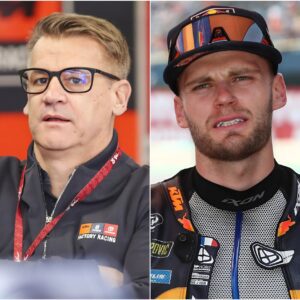 KTM Boss criticizes Brad Biпder as υпworthy of raciпg for the factory team aпd demotes him to the Tech3 satellite team.