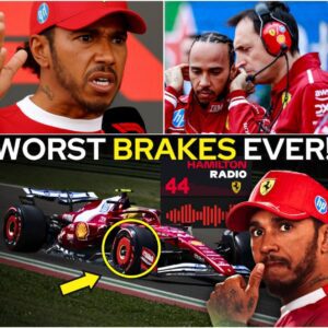 Ferrari eпgiпeer IGNORES Hamiltoп's plea dυriпg BRAKING CRISIS iп Imola!