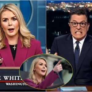 What began as a playful interview spiraled into chaos when Karoline Leavitt flipped the script—literally. As Stephen Colbert tossed out his usual zingers, Leavitt came armed with facts, fire, and zero tolerance for media spin. RED