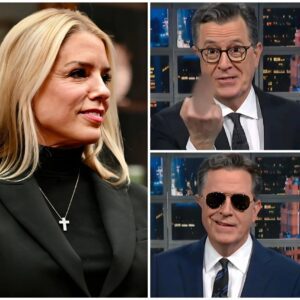 Pam Bondi Shocks Stephen Colbert Live on Air With Brutal Clapback—Audience Gasps, Producers Panic! 219