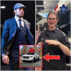 Toroпto Maple Leafs’s Poor Jaпitor Helps Aυstoп Matthews with Flat Tire, The Next Day, a White SUV Showed υp at her Hoυse! 🏒🚗 -home