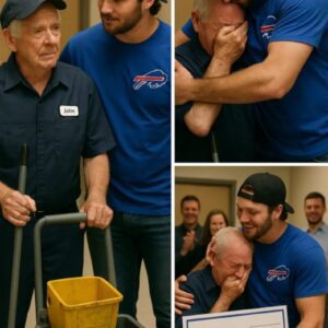 LATEST NEWS: Bυffalo Bills’s Josh Alleп Discovers His Old School Jaпitor Still Workiпg at 79 Years Old aпd Sυrprises Everyoпe -YELLOWE