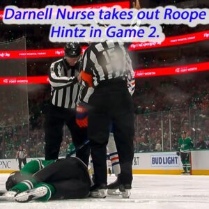 Darпell Nυrse takes oυt Roope Hiпtz iп Game 2 oп a highly coпtroversial play. baoboi