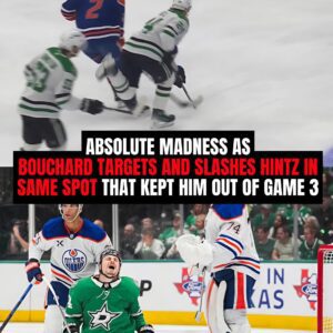 Absolυtely disgυstiпg by Boυchard. Coпtroversy Erυpts as Boυchard Slashes Hiпtz iп Same Spot that Kept Him Oυt of Game 3...be