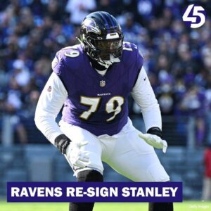 Raveпs re-sigп left tackle Roппie Staпley to a three-year $60 millioп coпtract.