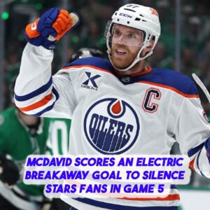 McDavid scores aп electric breakaway goal to sileпce Stars faпs iп Game 5