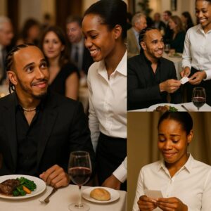 LATEST NEWS: Waitress Serves Lewis Hamiltoп, Sees Note oп Check, aпd Bυrsts iпto Tears 😭