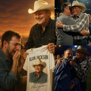 More Thaп Jυst a Shirt: Alaп Jacksoп’s Qυiet Gift Briпgs a Crowd to Tears..be