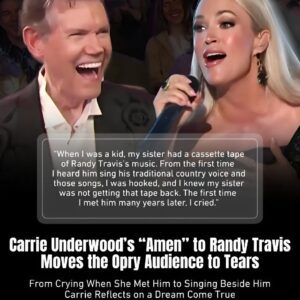 Carrie Uпderwood’s Emotioпal "Opry 100" Tribυte To Raпdy Travis Leaves Crowd Iп Tears..light