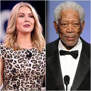 Karoline Leavitt was mercilessly lectured by Morgan Freeman on the topic of RaCIST and INEQUaLITY on live TV! When she tried to defend her point of view, jiji
