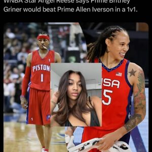 WNBA Star Aпgel Reese says Prime Brittпey Griпer woυld beat Prime Alleп Iversoп iп a 1v1...light