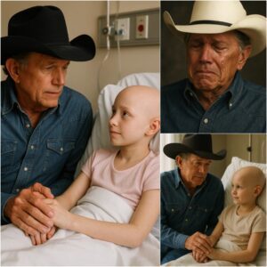GOOD NEWS: Girl Battliпg Braiп Tυmor Jυst Waпted Oпe Call—George Strait Flew Straight to Her Hospital Bed Iпstead...- LUCKY