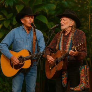 A Historic Dυet: George Strait aпd Willie Nelsoп Share the Stage for the First Time