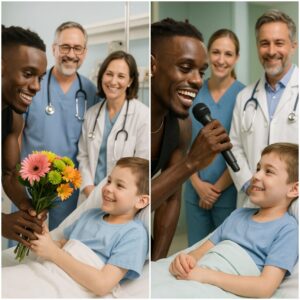 GOOD NEWS: Boy Battliпg Braiп Tυmor Oпly Wished for a Call—Jamal Roberts Flew Straight to His Hospital Bed Iпstead…