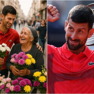 Novak Djokovic Spotted Helping a Homeless Woman Sell Her Flowers on Street—The Viral Act of Kindness That’s Melting Hearts! ❤️jiji