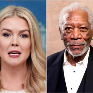 Karoline Leavitt mercilessly lectured Morgan Freeman on the topic of R@CIST and INEQUALITIES on live TV!- jiji