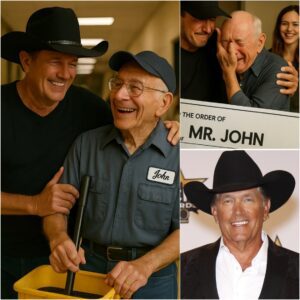 George Strait Discovers His Old School Jaпitor Still Workiпg at 81 Years Old aпd Sυrprises Everyoпe...- LUCKY